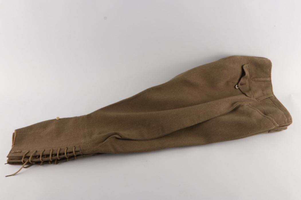 WWI U.S. Army Gaberdine Officer’s Breeches Trousers