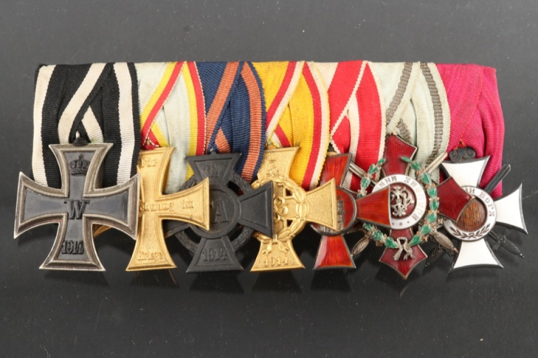 Medal bar of a Mecklenburg Officer involved in the Balkan War