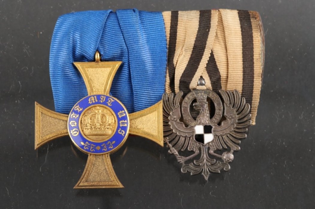 Medal bar of a long serving Prussian teacher