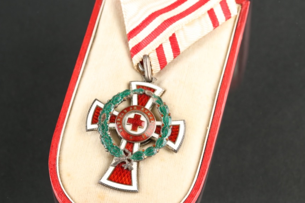Austria-Hungary - Red Cross Decoration 2nd Class with War Decoration in Case