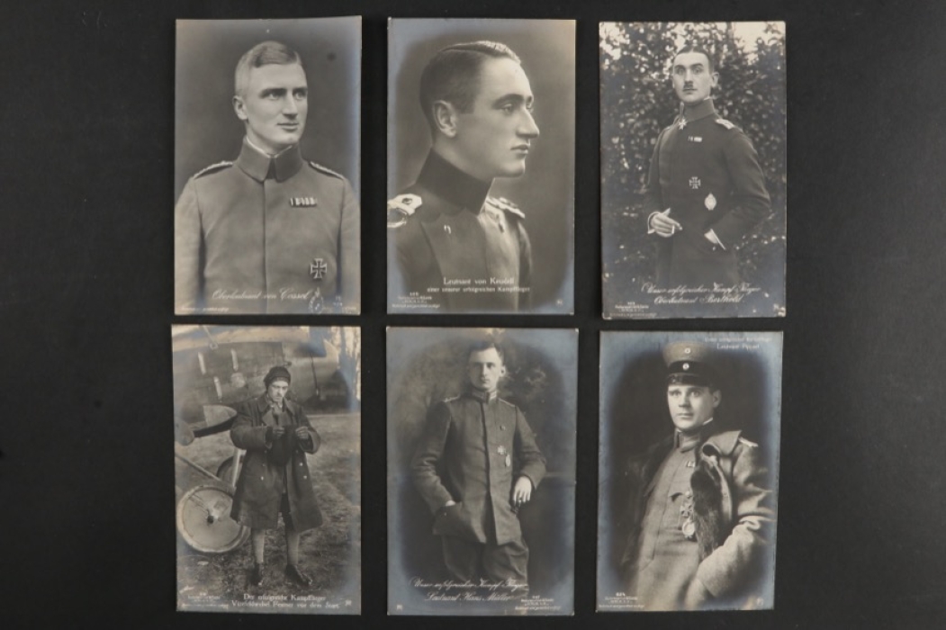 Postcards of WWI Aviators and Heros