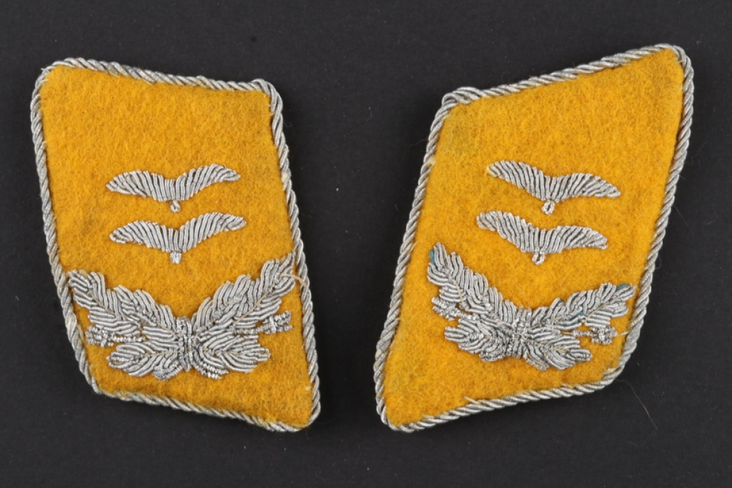 Luftwaffe Flight Personnel Collar Patch Pair - Oberleutnant