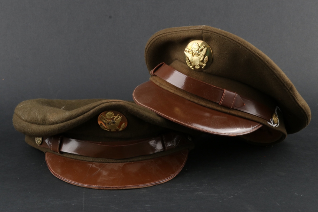 USA - Pair of US Army Visor Caps WWII