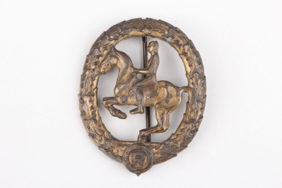 German Horseman's Badge in bronze - Steinhauer & Lück