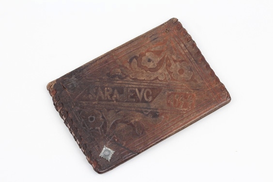SS Gebirgjsäger SARAJEVO 1944 leather wallet