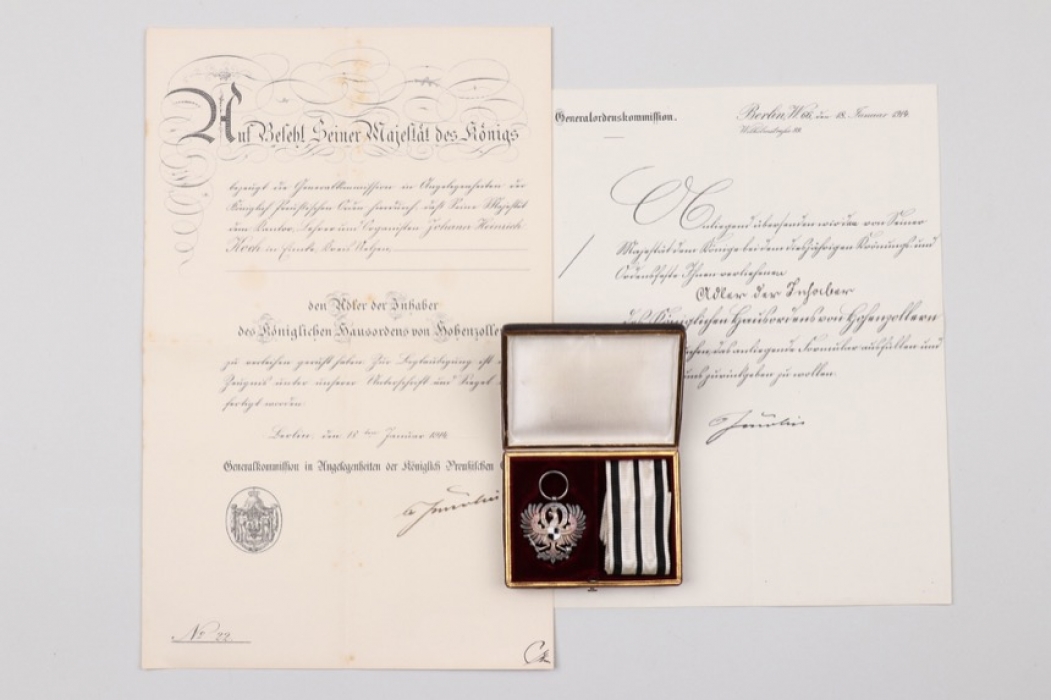 Prussia - House Order of Hohenzollern Eagle of Inhaber grouping