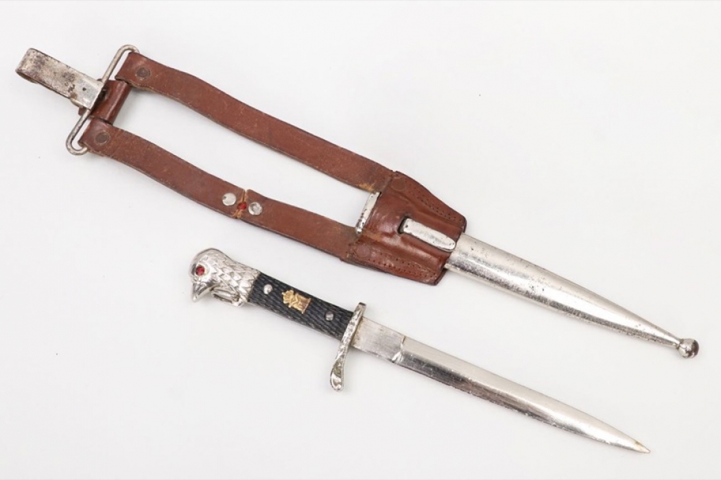 Romania - army officer's dagger with hangers - MICHAEL I