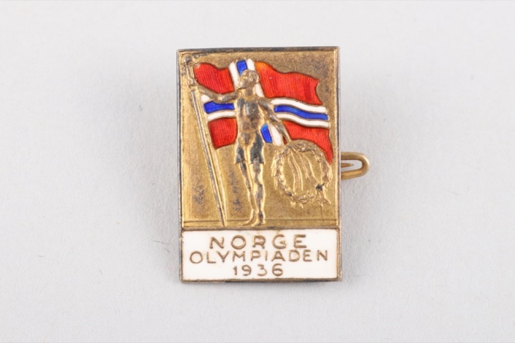 Olympic Games 1936 - Norwegian Participant Badge
