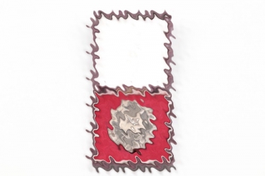 Wound Badge in silver with case - Hauptmünzamt