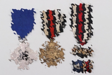 5 + Third Reich badges & miniatures