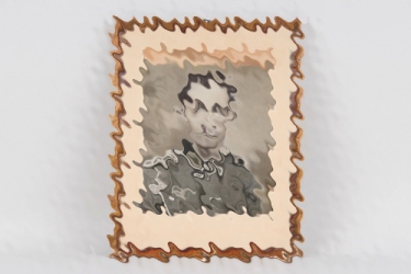 Wehrmacht colorized portrait Hauptfeldwebel