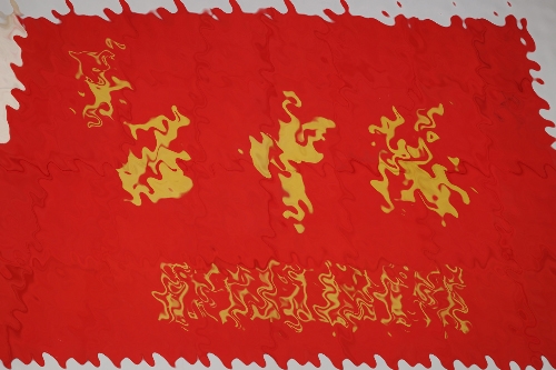 1960s Chinese Pionier youth flag