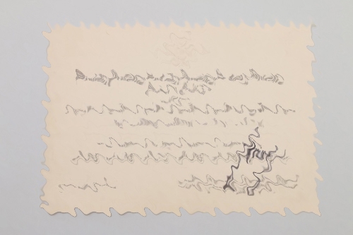 Hermann Göring - signed invitation card
