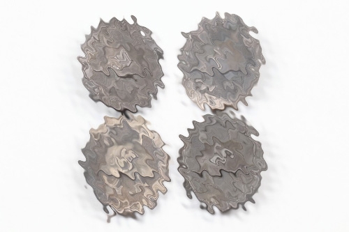 4 Wound Badges in silver (marked)