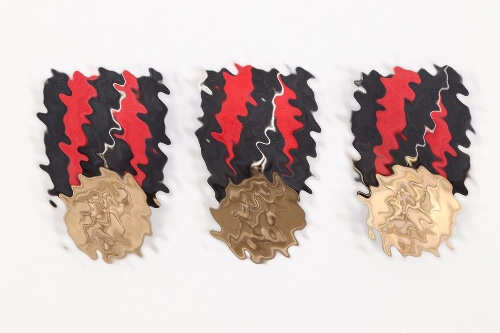 3 + Sudetenland Medals on bar - Brockmann