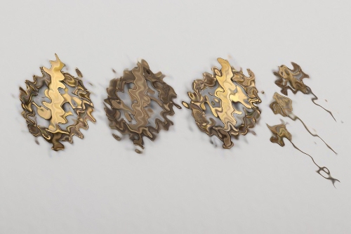 3 + SA Sport's Badges in bronze + miniatures