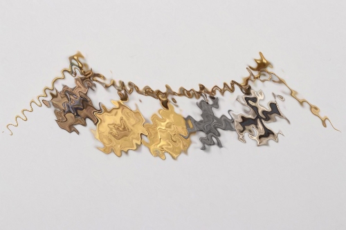 Third Reich 5-place miniature chain to WW1 veteran