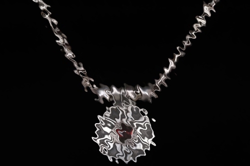 Otto Gahr - "Germanic style" silver necklace