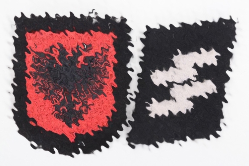 Waffen-SS Skanderbeg sleeve badge & collar tab