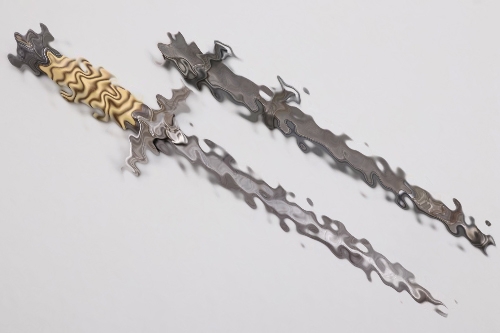 Luftwaffe  officer's dagger "Krebs" - Damascus blade