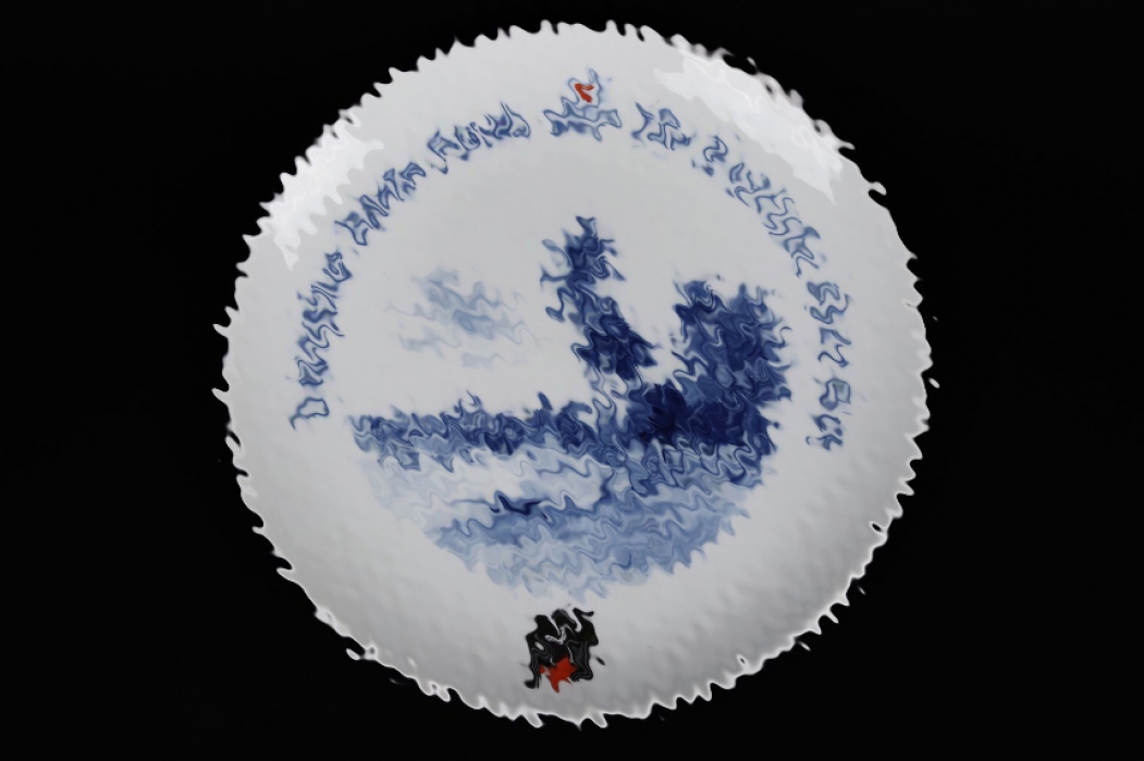 Third Reich DRK Meissen porcelain plate