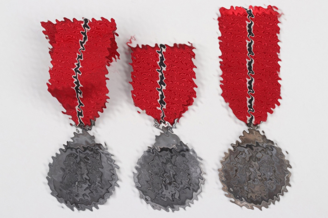 3x East Medals on original ribbon