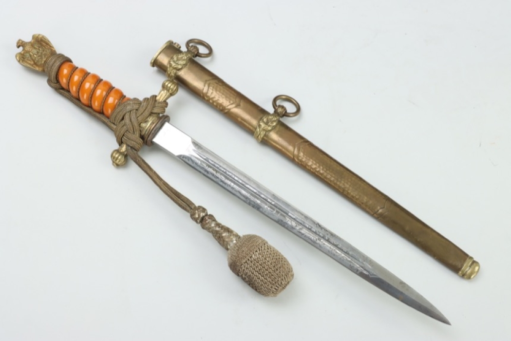 M38 Kriegsmarine officer's dagger with portepee - special scabbard