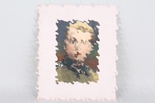 Wehrmacht colorized portrait photo Infantry soldier