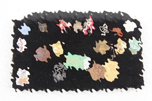 Third Reich badge collection on board