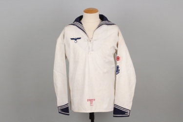 Kriegsmarine white sailors shirt - named 
