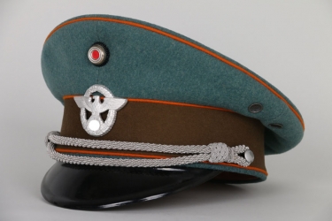 Third Reich Gendarmerie EM/NCO visor cap 