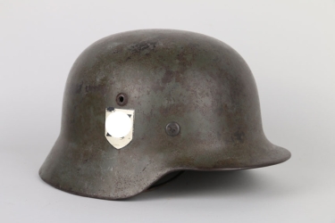 Waffen-SS M35 double decal helmet ET64 