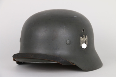 Personal M35 double decal helmet of Generaloberst List 