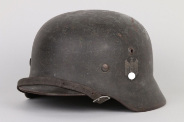 Heer M35 helmet Q66 - dark grey field paint 