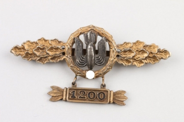 Squadron Clasp Kampfflieger in gold + hanger 1200