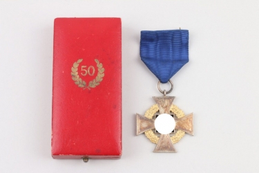 50 years Faithful Service Decoration in case 
