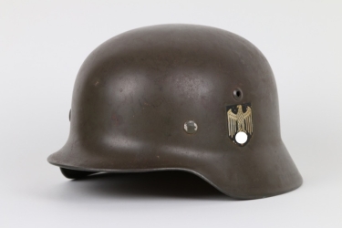 Heer M35 double decal helmet - Q64 
