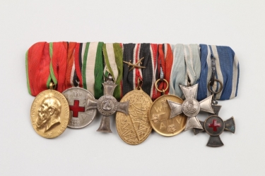 Imperial Red Cross 7-medal bar