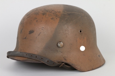 Heer M40 single decal camo helmet - NS66 