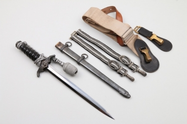 Bahnschutz leader's dagger with hangers & knot - Eickhorn