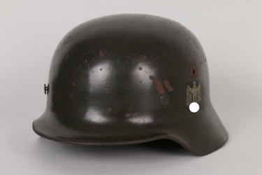Heer M35 double decal helmet - ET66 