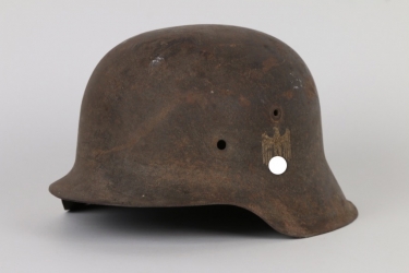 Heer M42 double decal helmet shell