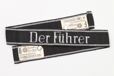 Waffen-SS "Der Führer officer's cuffband + RZM tags