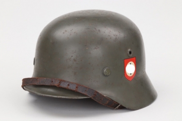 Waffen-SS M35 double decal helmet Q64