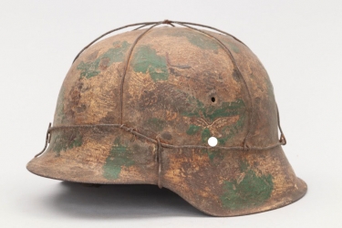 Luftwaffe M42 single decal camo helmet