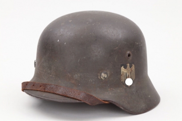 Heer M35 single decal helmet Q62