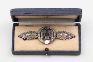Squadron Clasp for Jäger in silver in case