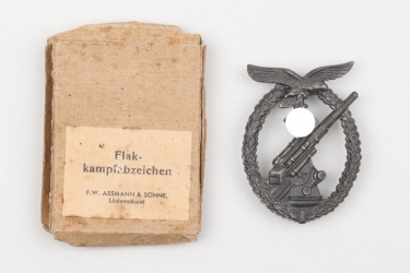 Luftwaffe Flak Badge in cardboard case - Assmann