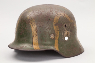 Küstenartillerie M35 double decal helmet - named