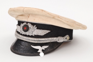 Luftwaffe officer's summer visor cap